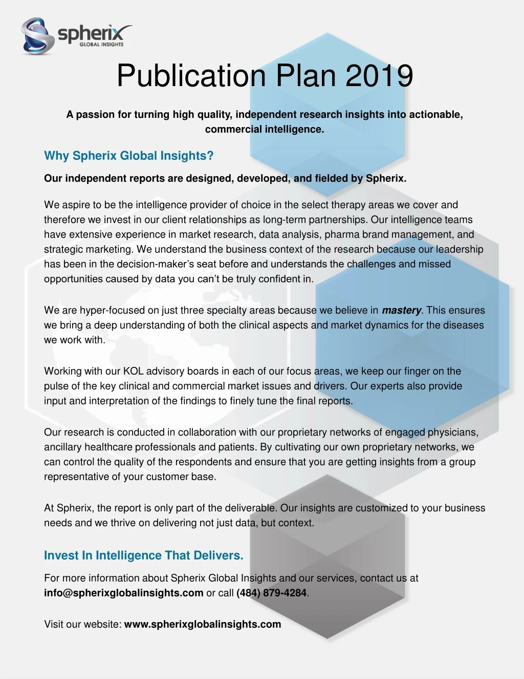 publication plan 2019