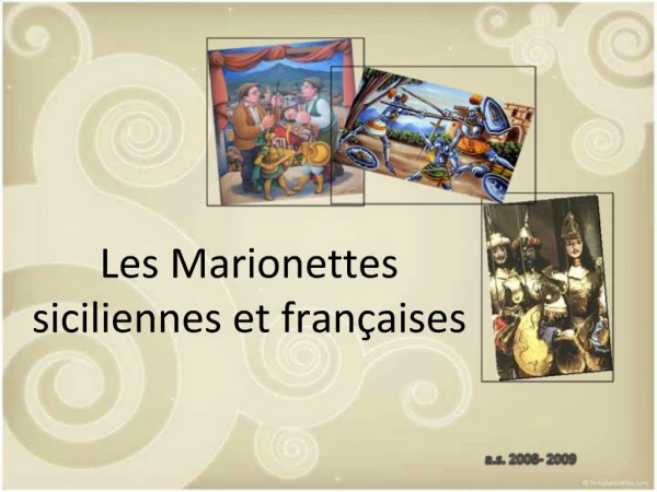 Les Marionettes siciliennes et fran aises