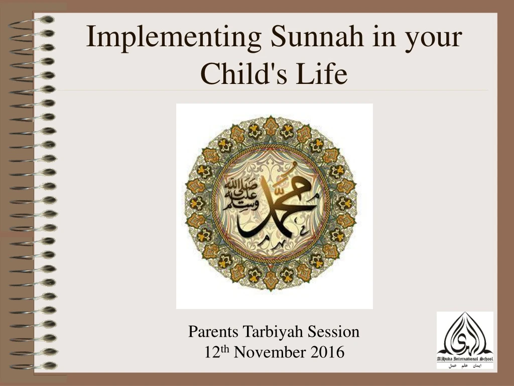 implementing sunnah in your child s life