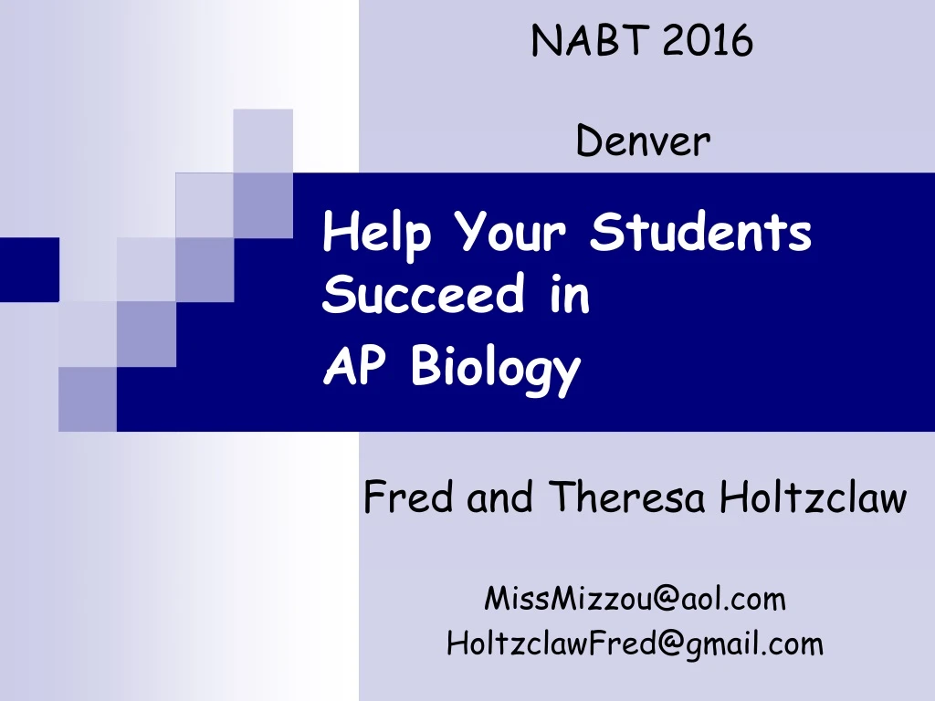 help your students succeed in ap biology