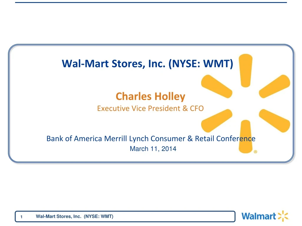 wal mart stores inc nyse wmt