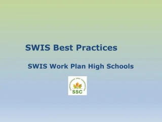 SWIS Best Practices - slide 1