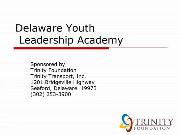 Delaware Youth Leadership Academy