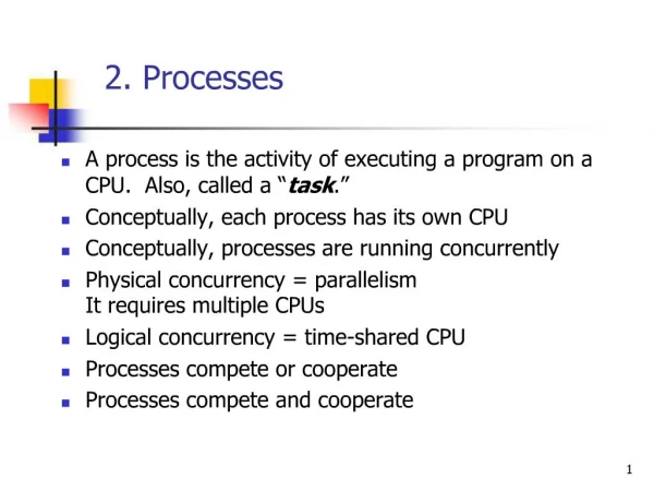 2. Processes