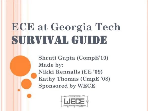 ECE at Georgia Tech Survival Guide