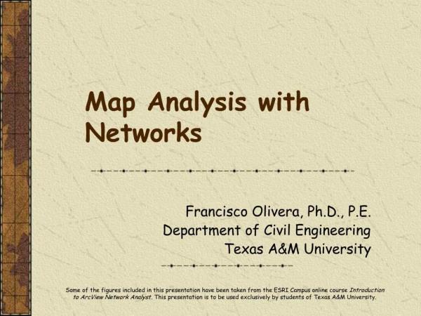 Map Analysis with Networks