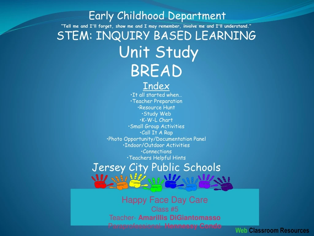 early childhood department