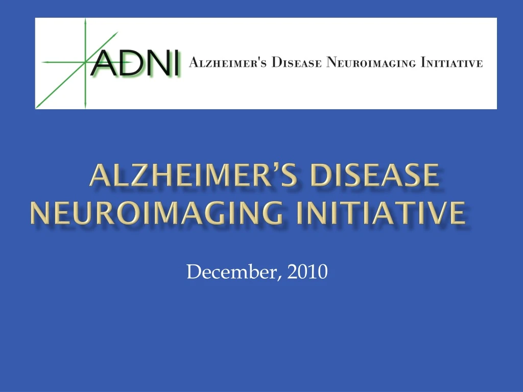 alzheimer s disease neuroimaging initiative