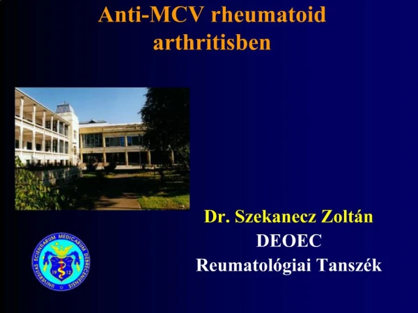 Anti-MCV rheumatoid arthritisben