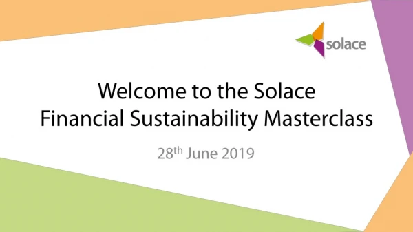 Welcome to the Solace Financial Sustainability Masterclass