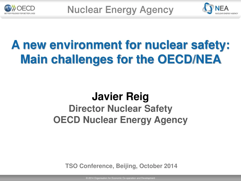 a new environment for nuclear safety main challenges for the oecd nea