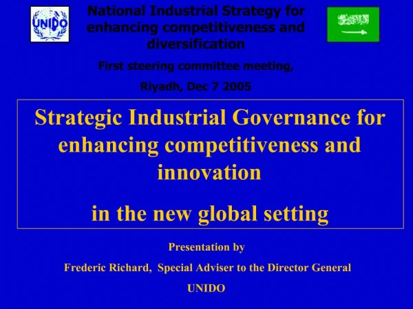 Strategic Industrial Governance for enhancing competitiveness and innovation in the new global setting