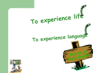 Why do we study English - slide 1