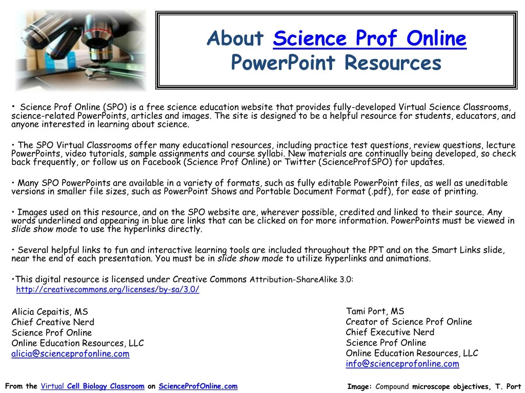 about science prof online powerpoint resources