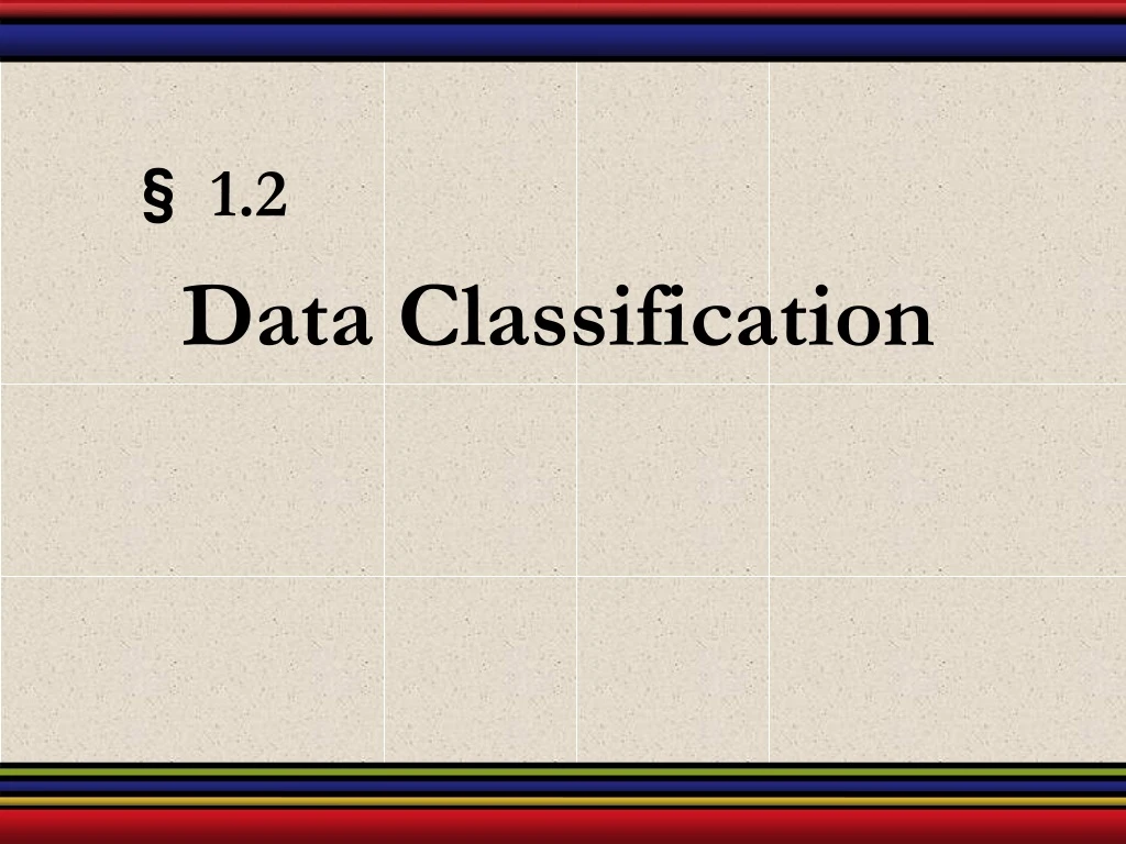 data classification