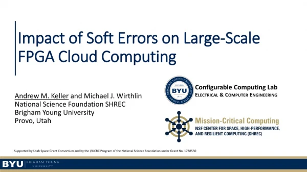Impact of Soft Errors on Large-Scale FPGA Cloud Computing