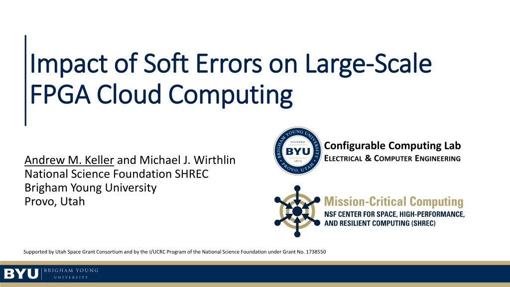 impact of soft errors on large scale fpga cloud computing