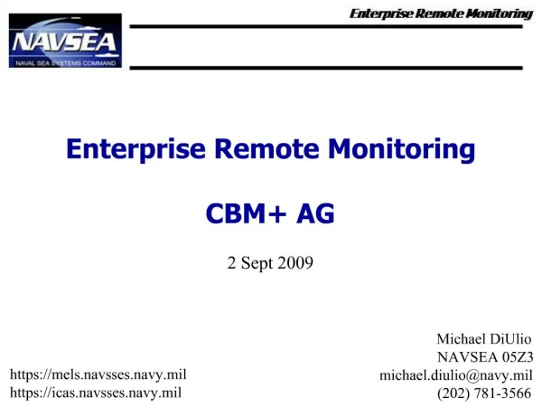 Enterprise Remote Monitoring CBM AG