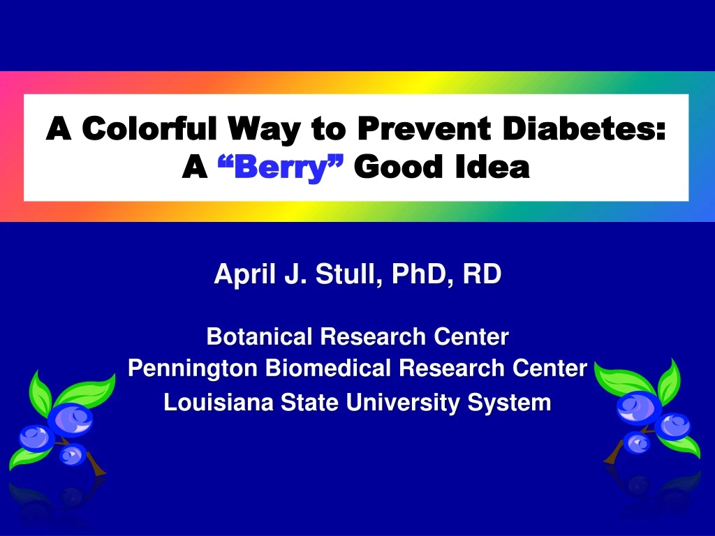 a colorful way to prevent diabetes a berry good idea