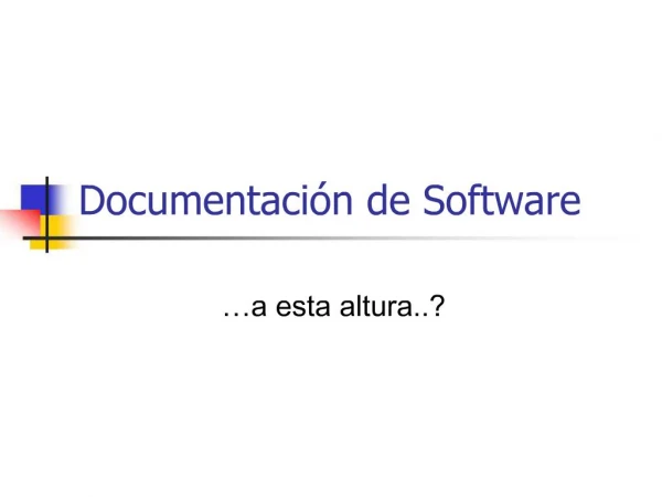 Documentaci n de Software