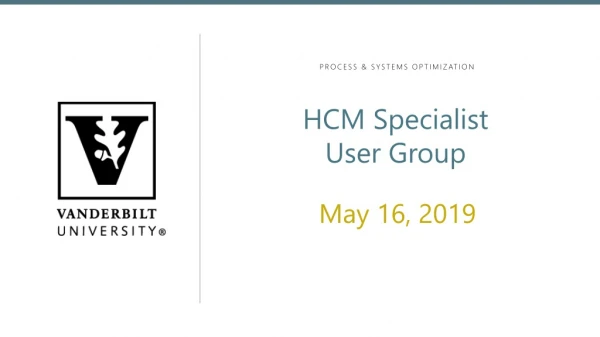 HCM Specialist User Group