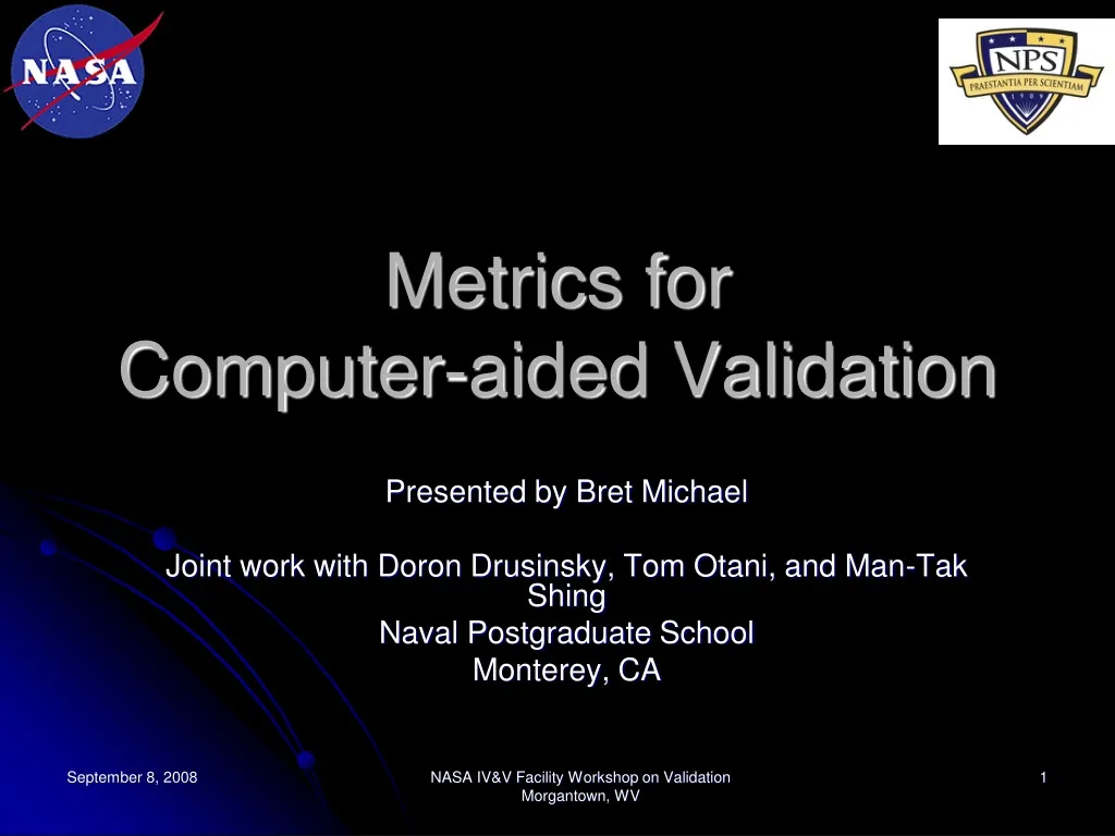 metrics for computer aided validation