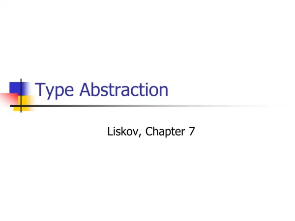 Type Abstraction