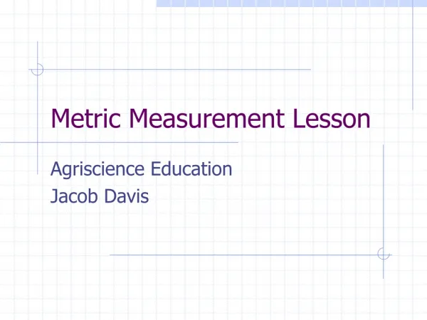 Metric Measurement Lesson