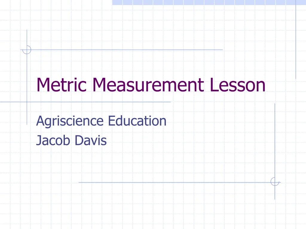 metric measurement lesson