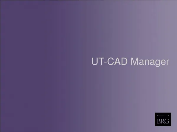 UT-CAD Manager