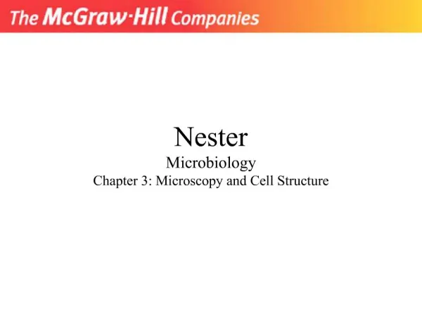 Nester Microbiology Chapter 3: Microscopy and Cell Structure