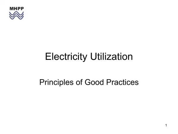 Electricity Utilization
