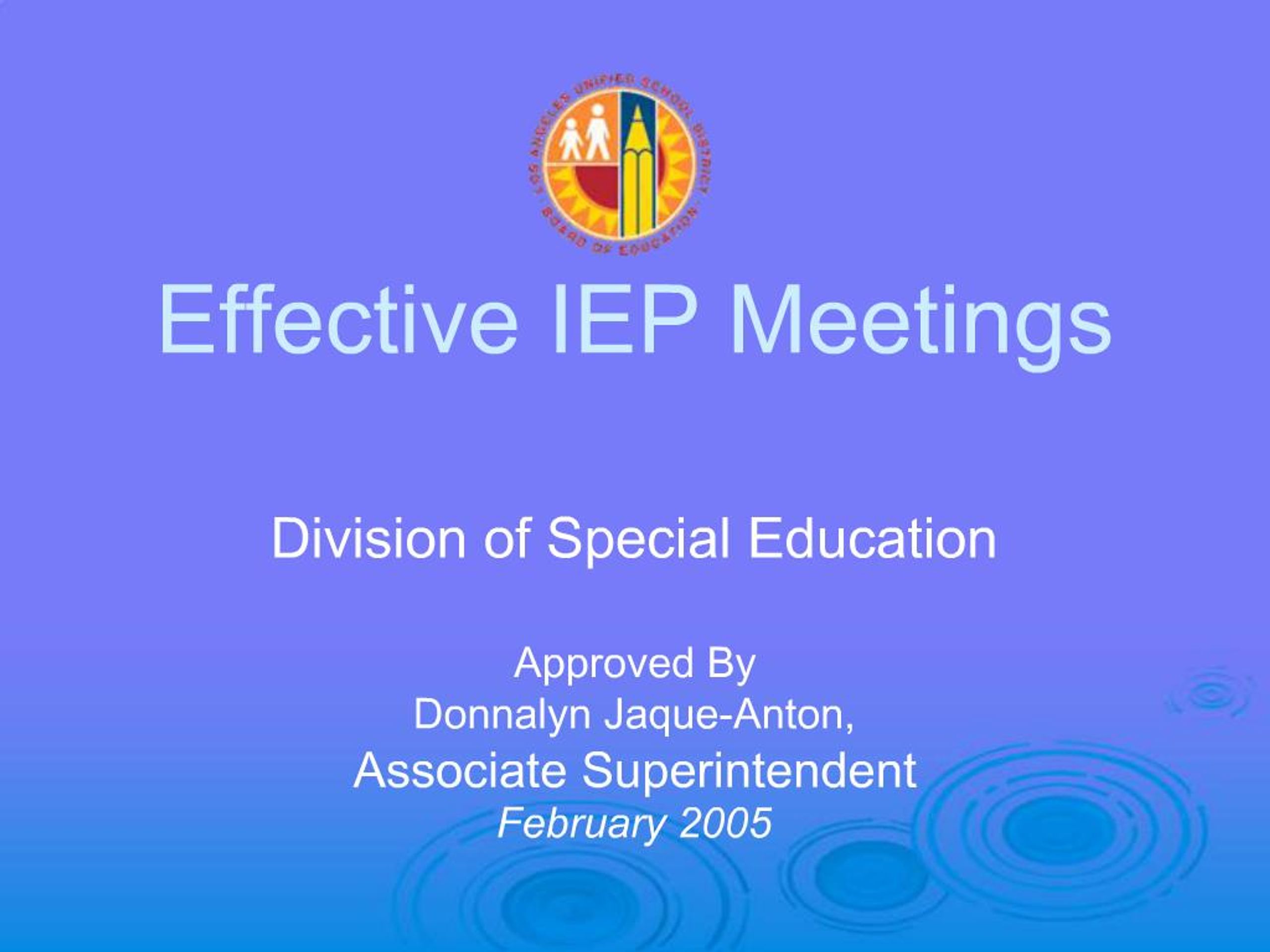 PPT - Effective IEP Meetings PowerPoint Presentation, free download ...