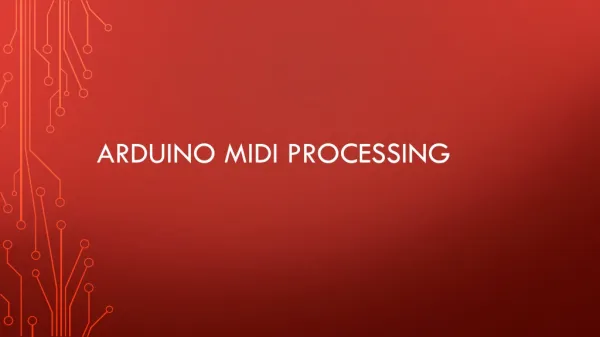Arduino MIDI Processing