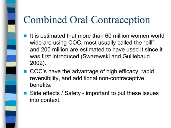 Combined Oral Contraception