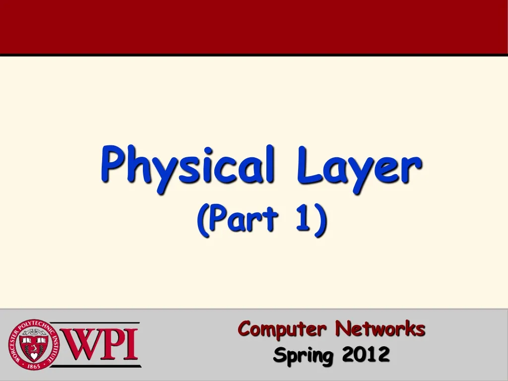 computer networks spring 2012