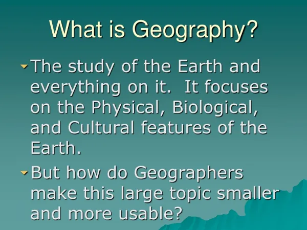 What is Geography?