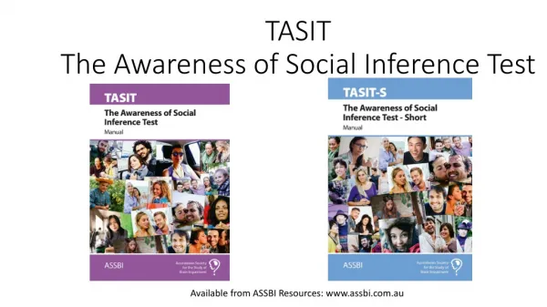 TASIT The Awareness of Social Inference Test