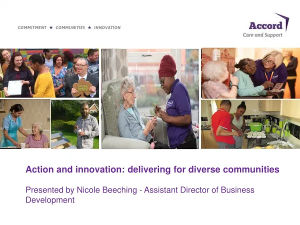 Action and innovation: delivering for diverse communities