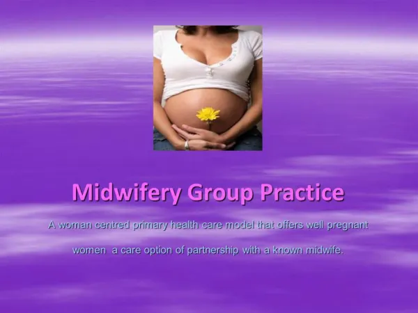 Midwifery Led Antenatal Care