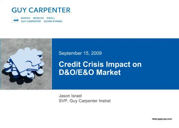 Credit Crisis Impact on DO