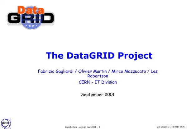 The DataGRID Project