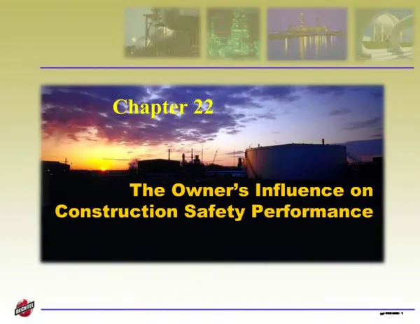 The Owner s Influence on Construction Safety Performance
