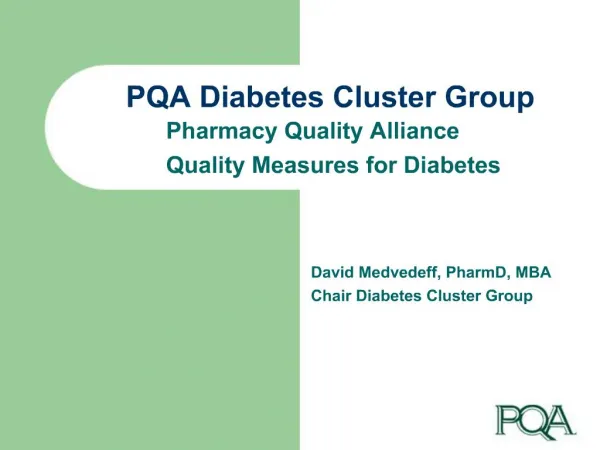 PQA Diabetes Cluster Group