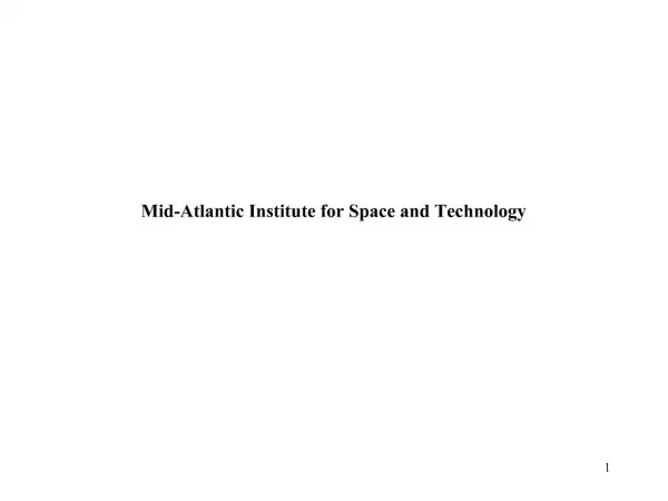 Mid-Atlantic Institute for Space and Technology