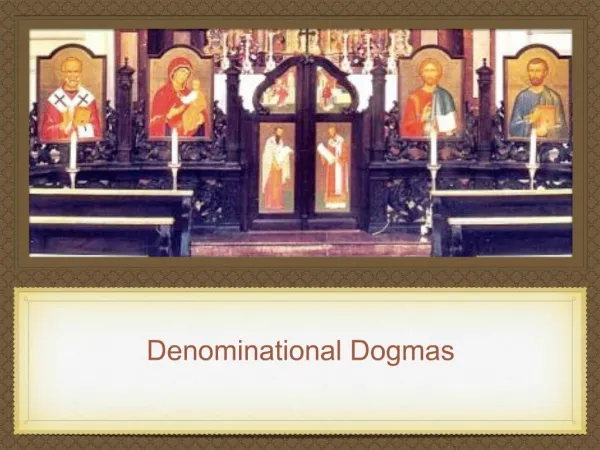Denominational Dogmas