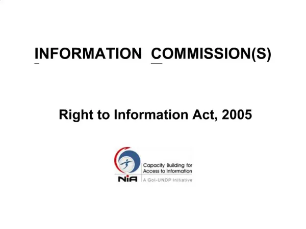 INFORMATION COMMISSIONS