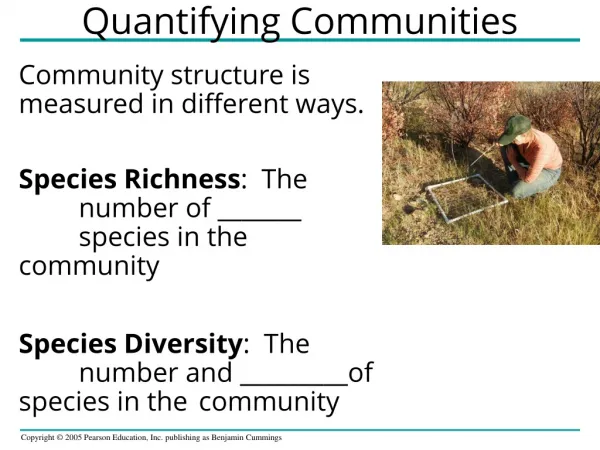Quantifying Communities
