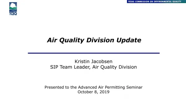 Air Quality Division Update