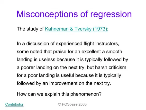 Misconceptions of regression